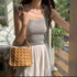 Summer Fashionable Woven  Simple Crossbody and Hand Bucket Bags